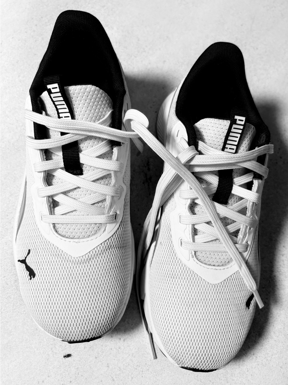 Puma White and Black Women's Athletic Sneakers